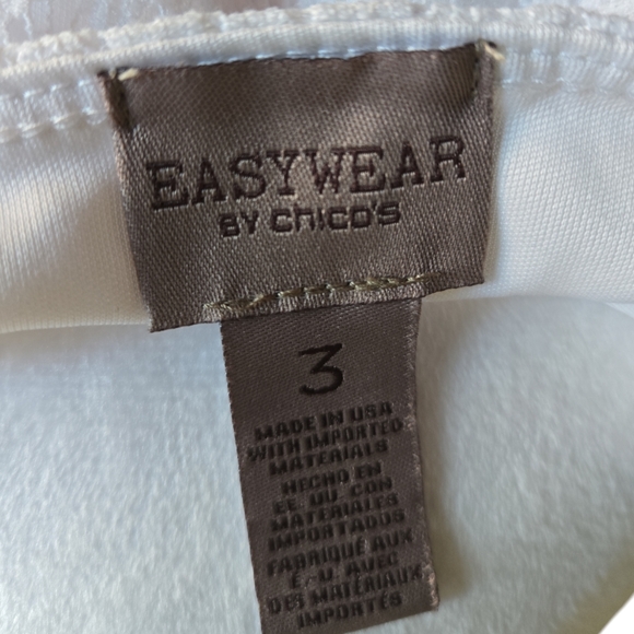 Chico's white crochet top - Picture 3 of 5